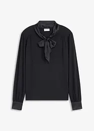 Shirt mit Viskose und Satinschluppe, bonprix