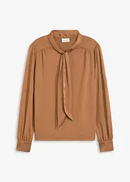 Shirt mit Viskose und Satinschluppe, bonprix