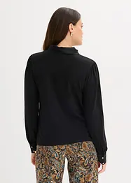 Shirt mit Viskose und Satinschluppe, bonprix