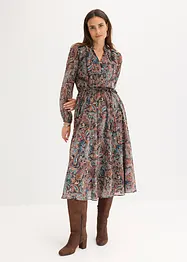 Paisleykleid aus Chiffon, bonprix