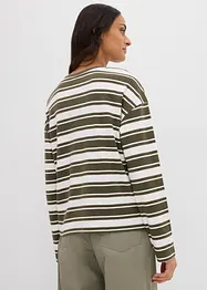 Oversize Langarmshirt aus reiner Baumwolle, bonprix