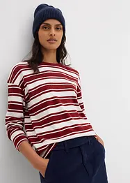 Oversize Langarmshirt aus reiner Baumwolle, bonprix