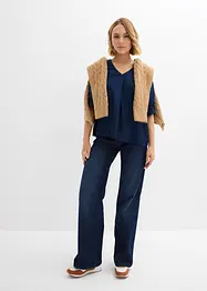 Schlupfbluse aus fließender Viskose, bonprix