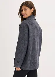 Caban long, aspect laine, bonprix