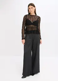 Langarmshirt aus Spitze, bonprix