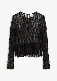Langarmshirt aus Spitze, bonprix