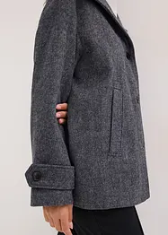 Caban long, aspect laine, bonprix
