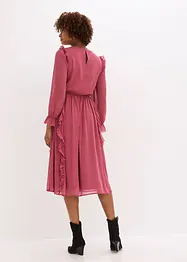 Chiffonkleid mit Volants, bonprix