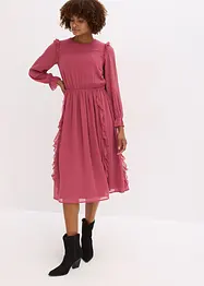 Chiffonkleid mit Volants, bonprix