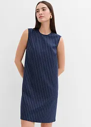 Nadelstreifen Minikleid aus Viskose-Mix, bonprix