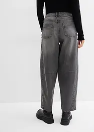 Jean barrel taille mi-haute, bonprix