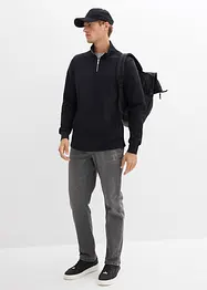 Sweatshirt mit praktischen Taschen und geradem Saum aus reiner Bio-Baumwolle, bonprix