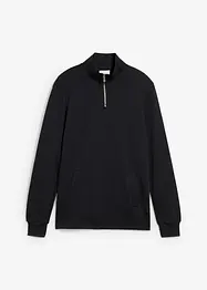Sweatshirt mit praktischen Taschen und geradem Saum aus reiner Bio-Baumwolle, bonprix