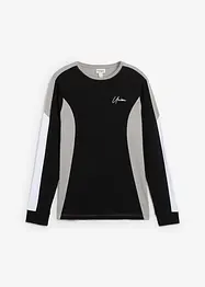 Langarmshirt aus elastischem Baumwoll-Mix, Slim Fit, bonprix