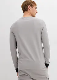 Langarmshirt aus elastischem Baumwoll-Mix, Slim Fit, bonprix