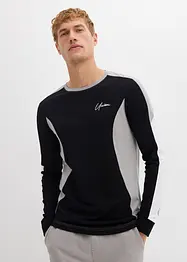 Langarmshirt aus elastischem Baumwoll-Mix, Slim Fit, bonprix