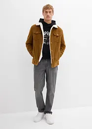 Jean droit et Regular à taille élastiquée, 100% coton, bonprix