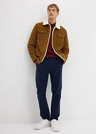 Pantalon Regular en velours côtelé extensible, fuselé, bonprix