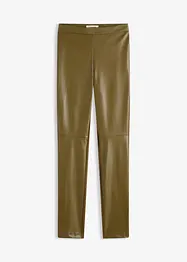 Lederimitat-Hose im Punto di Roma Mix, bonprix