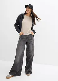 Oversize-Shirt aus fließendem Viskose-Elasthan-Mix, bonprix