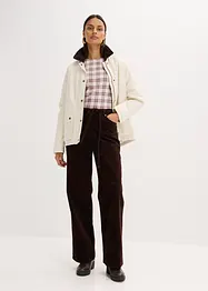 Weite Cordhose mit Bindegürtel, bonprix