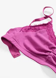 Bustier mit Bio-Baumwolle und Spitze, bonprix