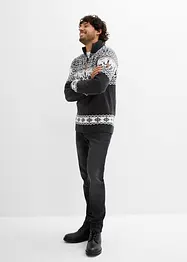 Pull norvégien à col camionneur, motif marin, bonprix