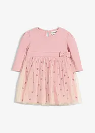 Robe body en coton avec imprimé cœurs, bonprix