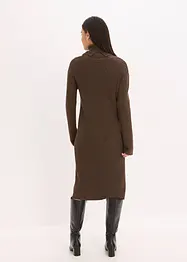 Rollkragen Rippstrickkleid, bonprix