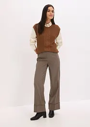 Pull sans manches en coton mélangé, bonprix