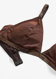 Triangel Bralette aus glitzerndem Material, bonprix