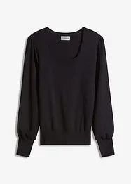 Pull doux en fine maille de viscose majoritaire, bonprix
