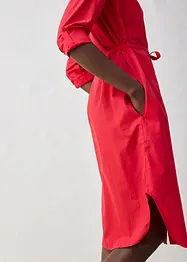 Hemdblusenkleid mit Seidenanteil, bonprix
