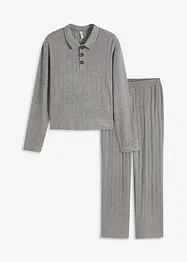 Loungewear Hausanzug aus weicher Rippe, oversized, bonprix