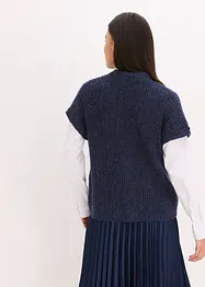 Gilet sans manches en maille avec boutons décoratifs, bonprix