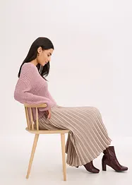 Kurze Strickjacke mit Glitzergarn und Wollanteil, bonprix