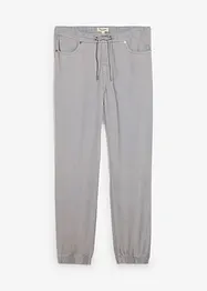 Pantalon taille extensible fuselé en twill 100% coton, bonprix