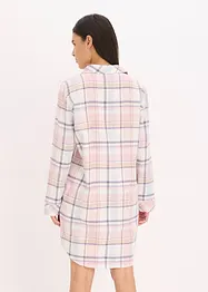 Gewebtes Nachthemd aus Flanell mit Knopfleiste, bonprix