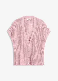 Strick-Weste mit dekorativen Knöpfen und Wollanteil, bonprix