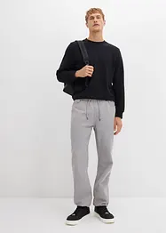 Pantalon taille extensible fuselé en twill 100% coton, bonprix