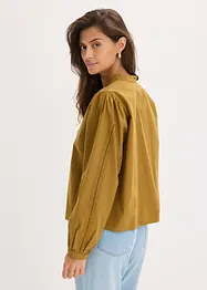 Bluse aus Baumwolle mit Spitzen-Details, bonprix
