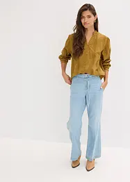 Bluse aus Baumwolle mit Spitzen-Details, bonprix