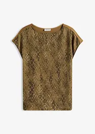 Shirt aus Web-Mix, bonprix