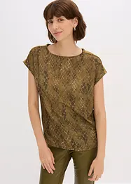 Shirt aus Web-Mix, bonprix