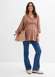 Umstandsjeans mit Bio-Baumwolle, leicht ausgestelltes Bein, bonprix