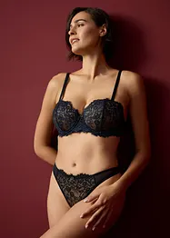 Soutien-gorge balconnet en dentelle à franges, bonprix
