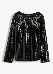 Blouse en paillettes, bonprix
