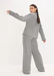 Gewebter Flanell Pyjama mit Fischgrätmuster, bonprix