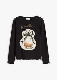 Langarmshirt aus Baumwollstretch, bonprix