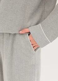 Gewebter Flanell Pyjama mit Fischgrätmuster, bonprix